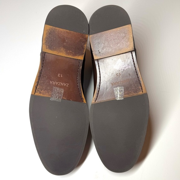 Zara Men’s Classic Brown Oxford Leather Dress Shoes Size- 13 - Picture 10 of 10